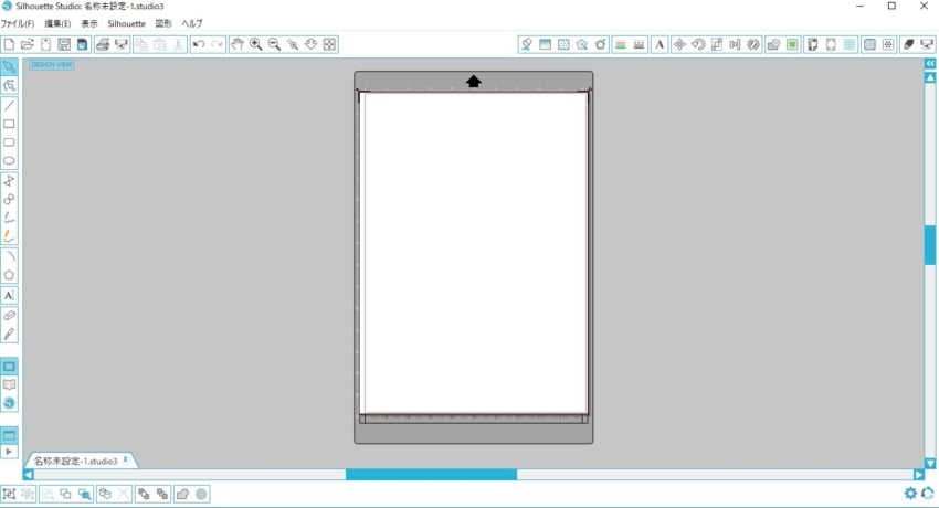 silhouette studioの操作画面