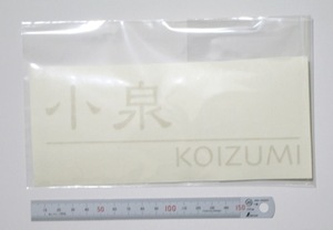 表札用にカッティングしたシート
