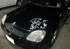 お気に入りアイドルのサインをカッティングステッカーで再現！