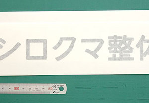 整体院のカッティングシート