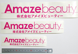 3種類の大きさの社名カッティングステッカー（カッティングシート含む）