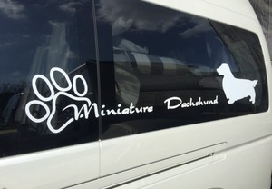 愛犬と楽しむカーライフのお供にカッティングステッカー