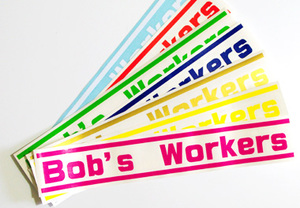 カラフルなカッティングステッカーです