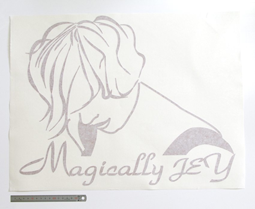 ヘアサロンの看板用カッティングシート