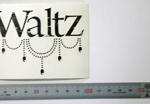 細かいデザインのカッティングステッカー（カッティングシート含む）