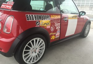 ラリーのお供にカッティングステッカー