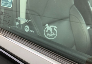 切り文字ステッカーでさりげなく♪