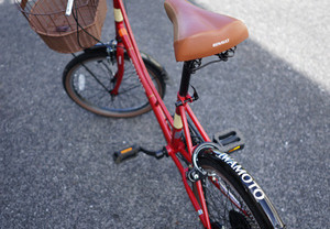 大切な自転車にカッティングステッカーでネーム付け