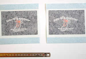 3色使用の極小のカッティングステッカー（カッティングシート含む）