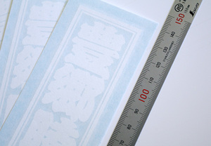 デザインが小さくても大丈夫！カッティング用シートの拡大写真！