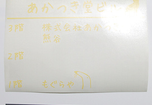 ベージュ色のカッティングステッカー（カッティングシート含む）