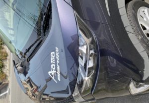 車体の2カ所でこだわりが光るカッティングシート