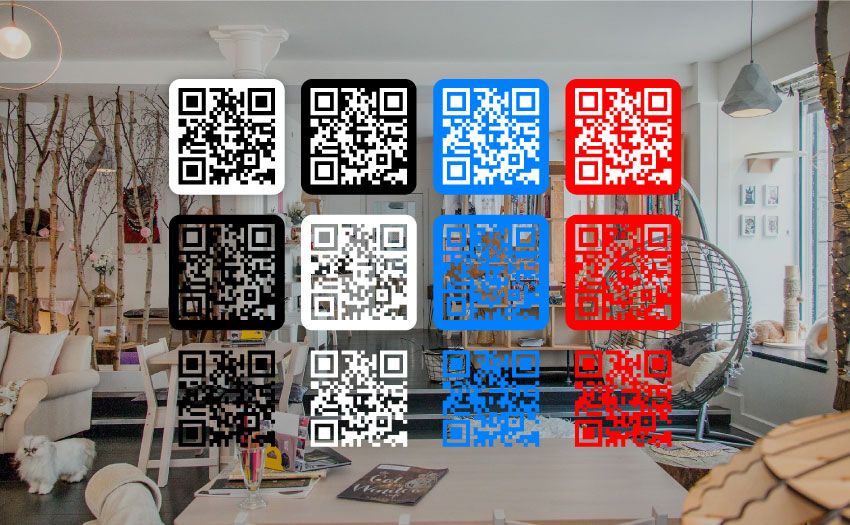 QRコードの色比較