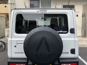 愛車のジムニーをモチーフに作った、オリジナルのカッティングステッカー