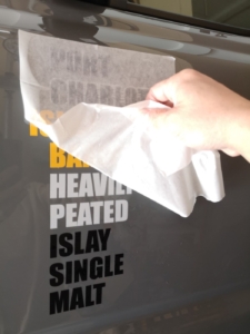 複数色を取り入れたこだわりのカッティングステッカー