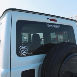 車のバックガラスに貼るカッティングステッカーをリピートでご注文いただきました！