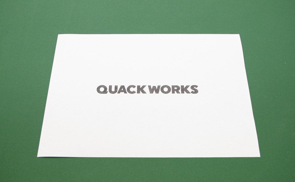 デザインを塗りつぶして印刷した状態