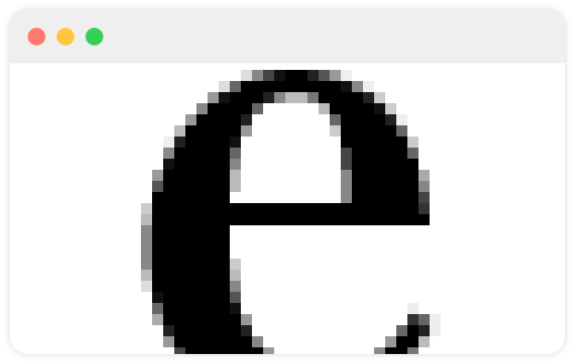 強いジャギーがあるデータ