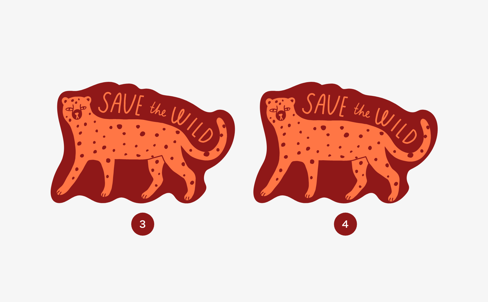 ズレが目立ちにくいデザイン