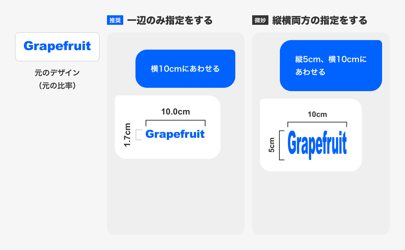 両辺指定するとほぼ確実に比率が崩れてしまう