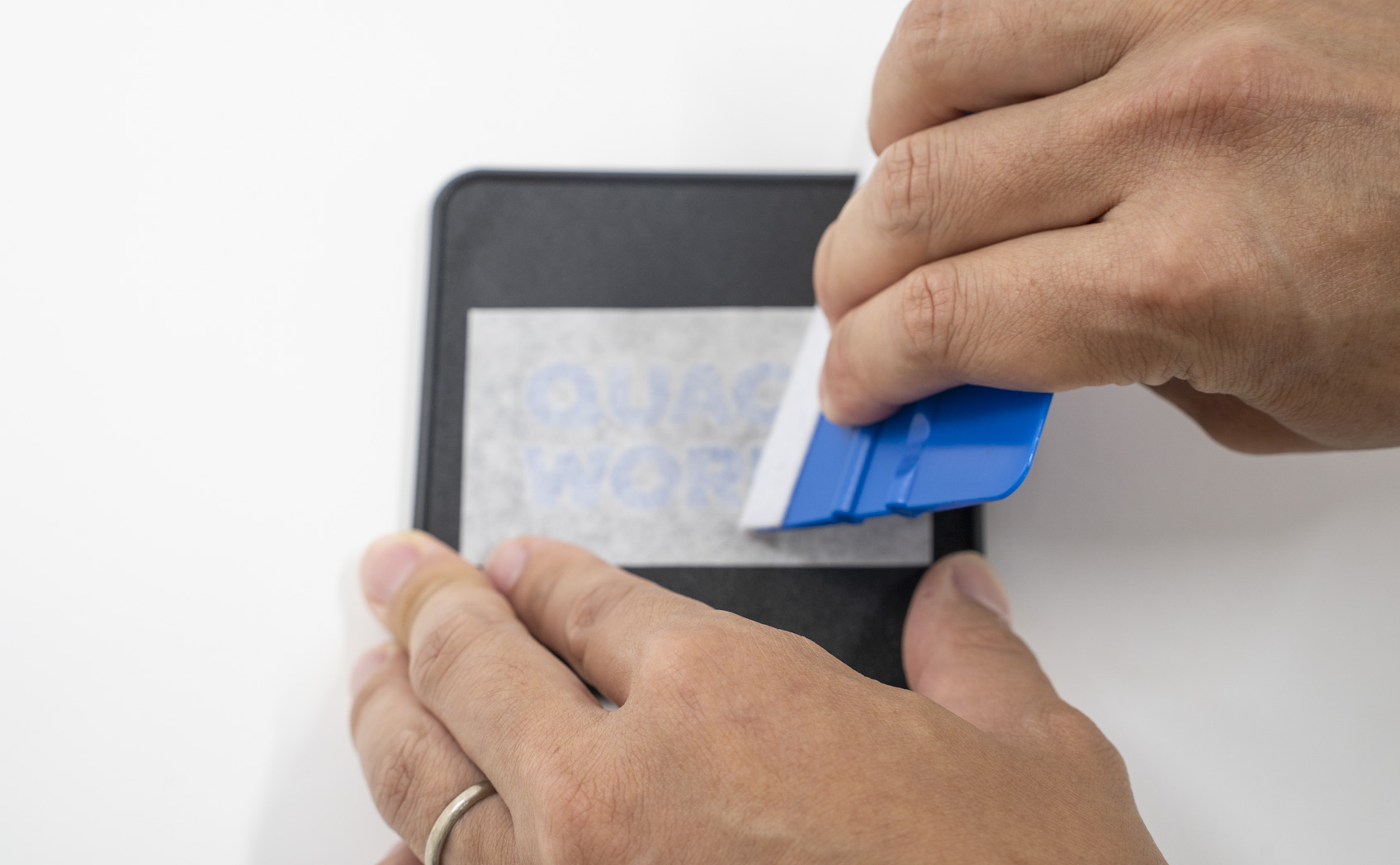 ザラザラのプラスチック