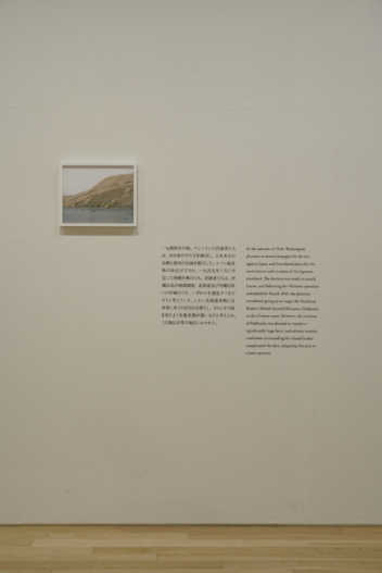 展覧会の壁面に、日本語と英語の文字のカッティングステッカー！