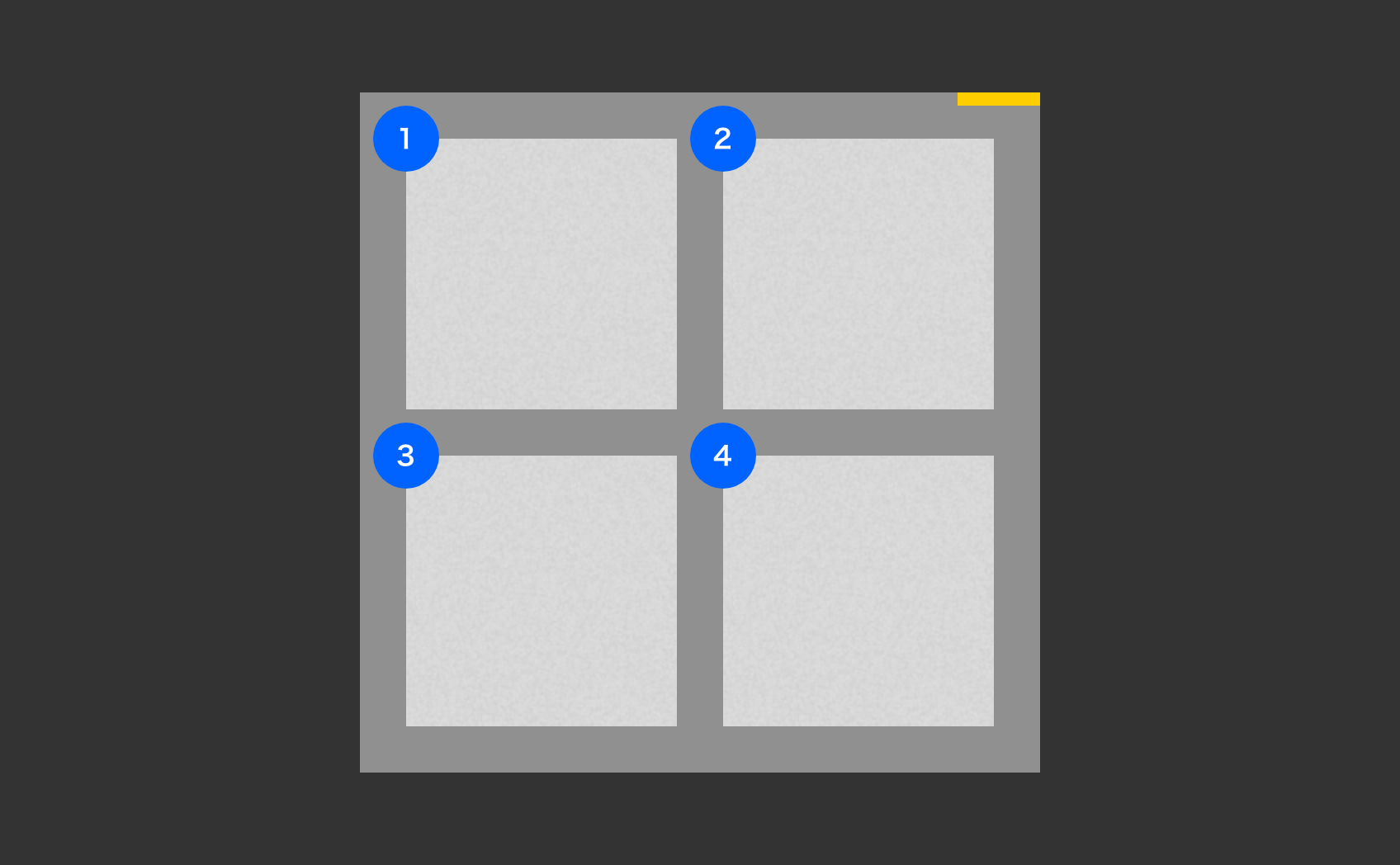 表面の貼り付け位置