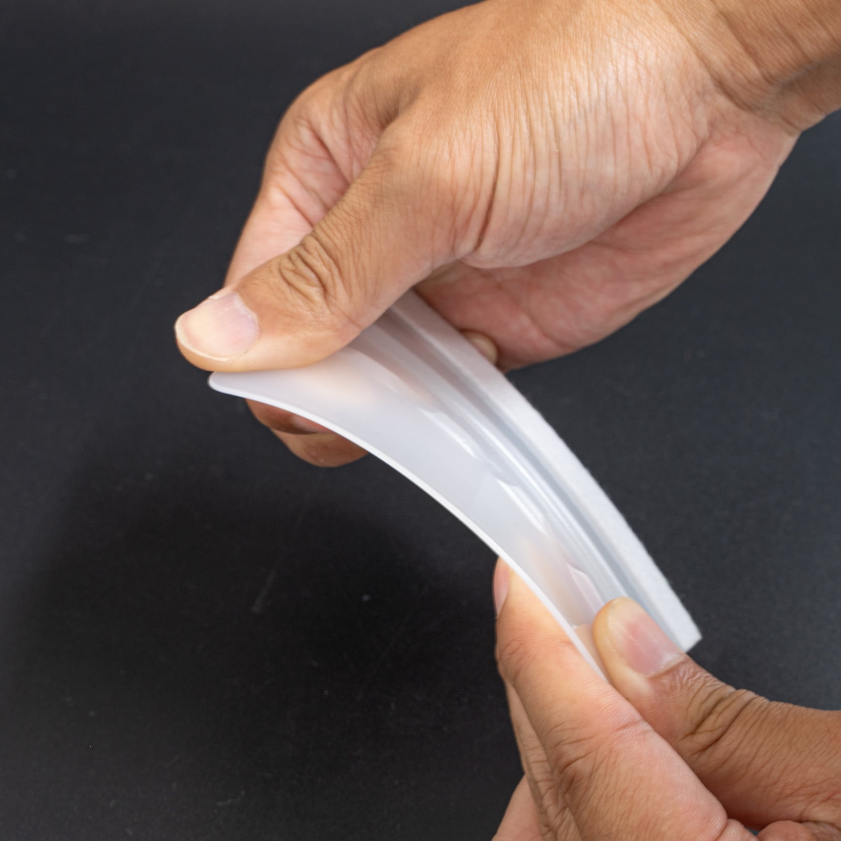 フェルト付きスキージー (透明・ソフト・フェルト白）