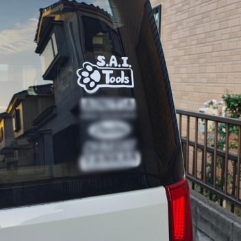 【製作実績】お車の買い替えでリピート製作！愛車を彩る猫型＆肉球デザイン！