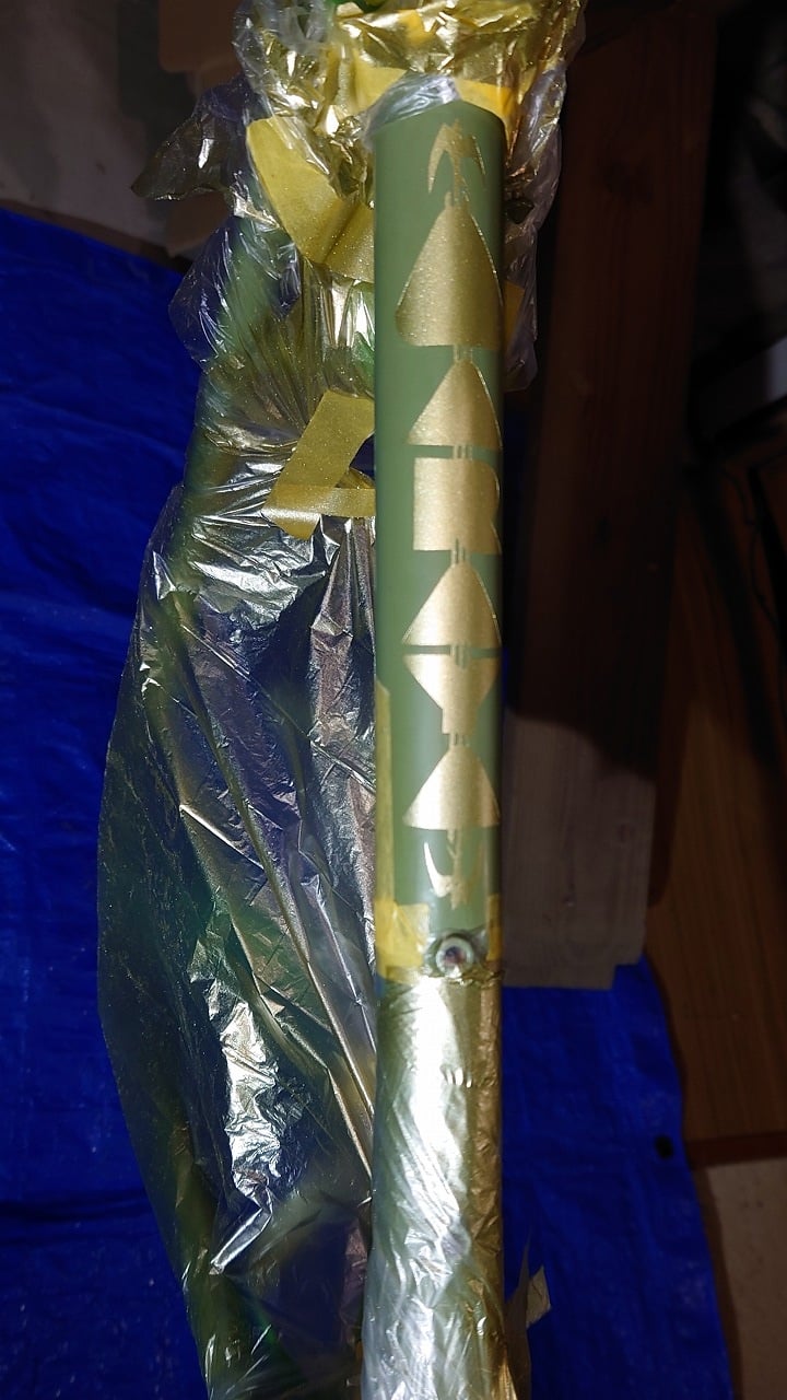 カッティングシートを用いてマスキングをし、剥がした後の状態