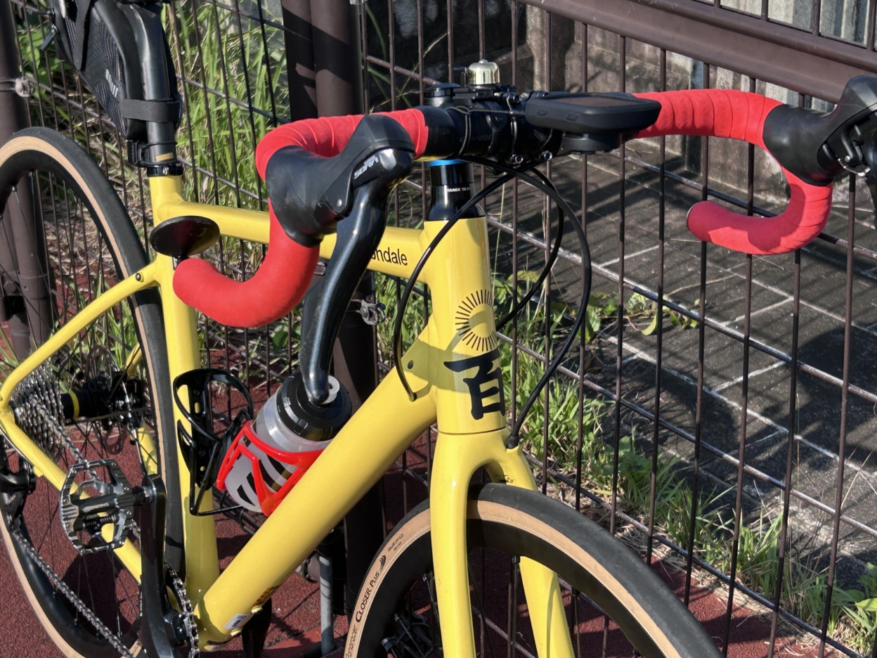 自転車に貼られたカッティングシート